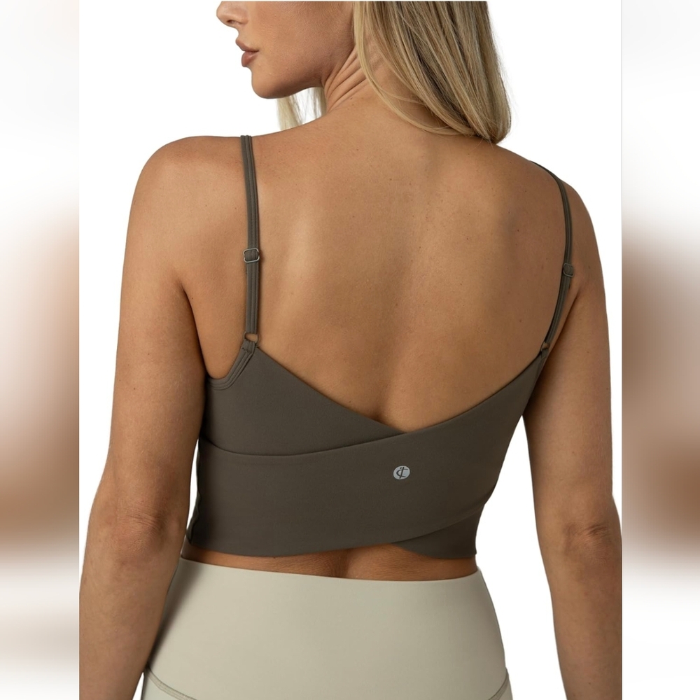 NWT Colorfulkoala Women's XS Dreamlux Crop Tank Top Workout Yoga Camisole